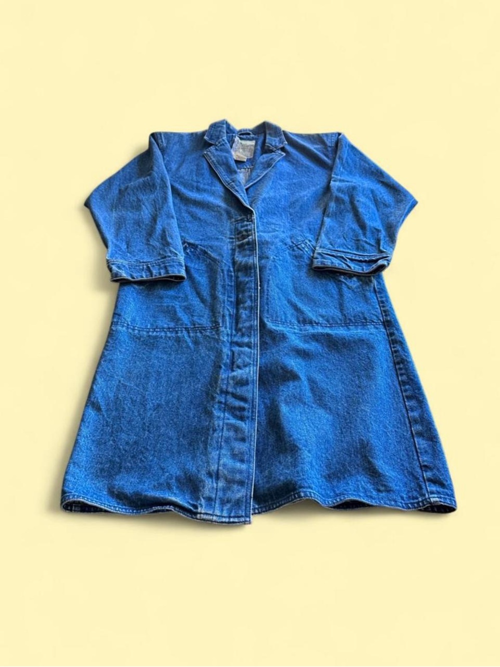 Vintage River Trader Denim Duster Coat Blue Women’s S Western Long Jacket